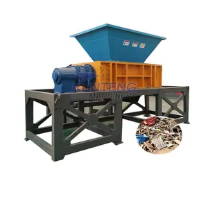 Double Shaft Strong Chipper Shredder Machine Coco Coir Brick Shredder Construction Waste Shredder EPC thumbnail-1