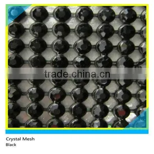 Hotfix Strass Mesh Ss6 2mm AB Crystal Silver Aluminum Metal Mesh 32x120cm Roll thumbnail-4