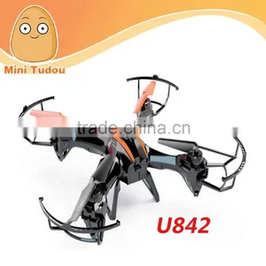 2015 Fully-Assembled Airframe 6 AXIS GYRO RC Quadcopter U842 With HD Camera and LED Navigation Lights Hot Selling Drone thumbnail-1