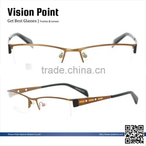 Half-rim Metal Gentleman Optical Glasses Frame Korea thumbnail-1