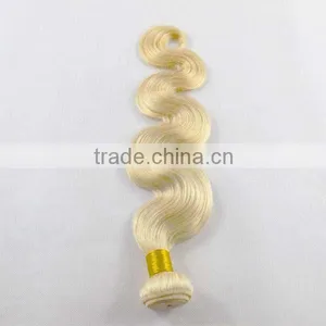 100% Human Hair 613 Color Blonde Human Hair Weave thumbnail-1