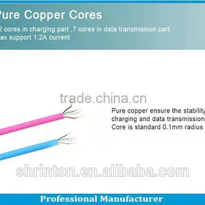 Factory Directly Offer Pure Copper 1.2A Non-toxic PVC Data Cable Usb for Ipad Air 2 Ipad thumbnail-4
