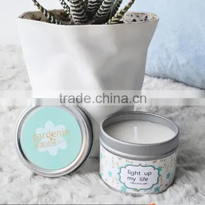 Metal Tin Candle With Metal Lid thumbnail-1