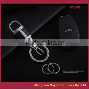 Men's Promotional Gift, Genuine Leather Metal Keychain,key Chains Gift,new Products 2015 thumbnail-5