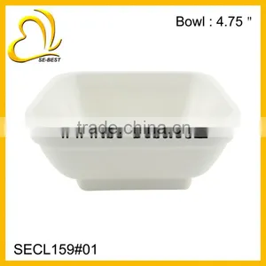 WHITE PLASTIC TABLEWARE FOR DESSERT,; DESSERT BOWL thumbnail-3