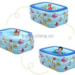 6P Material Square Green Pool Inflatable Pool Plastic Pool for Baby thumbnail-4
