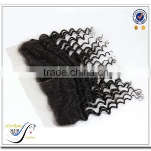 Wholesale Deep Wave 100% Virgin Human Hair Brazilian Hair Closure Silk Top Lace Closure thumbnail-4