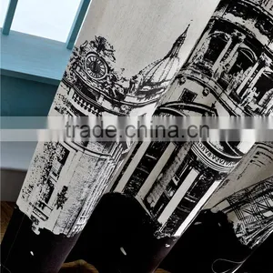 Contemporary and Contracted Cotton/Linen Shading Curtain Fabrics thumbnail-5