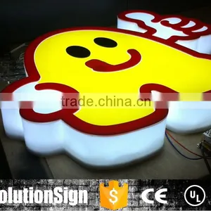 Led Full Lighting Acrylic Letter Sign, 3d Plastic Acrylic Sign Letter, Plastic Acrylic Led Light Letter thumbnail-3
