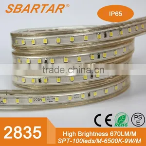 6W/M 2835 Smd Led Epistar Chip 328ft 100M Flexible Waterproof Exterior Ip67 2835 Led Strip thumbnail-1