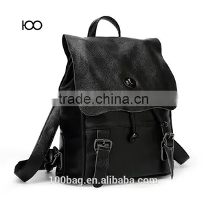 Fashionable Cowhide Leather Backpack Bags Female Bags thumbnail-2