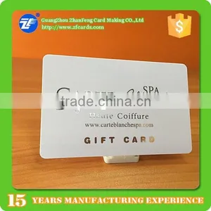 Matte Surface Printed PVC Salon Spa Gift Card Barcode thumbnail-1