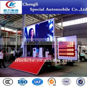 Three-side-showing LED Mobile Attractive Advertising Vehicle Foton P10 Outstanding Display Screen Advertising Vehicle for Sale thumbnail-1