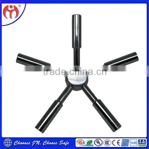 Made in China Jianning Security JN 717 Heavy Duty 5 Spoke Satin Chrome Safe Handle for Safe Box/gunsafe/vault thumbnail-1