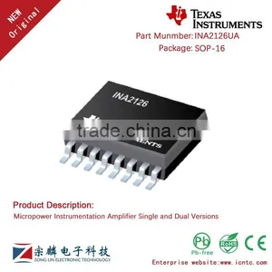 Genuine Original INA2126UA SOP-16 INA2126 Instrumentation Amplifier thumbnail-1