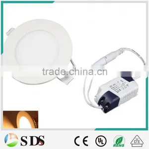 LED Panel Light 9W SMD3528 Warm White Aluminum Alloy Round Led Panel Light thumbnail-1