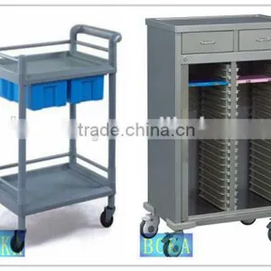 Medical Cheap Plastic Drawer Trolley With Wheels for Sale thumbnail-3
