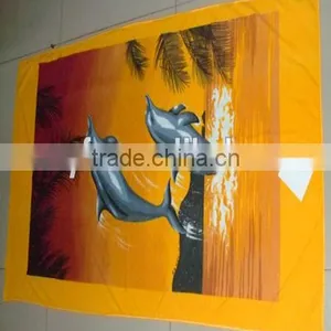 Printed Microfiber Beach Towel thumbnail-1