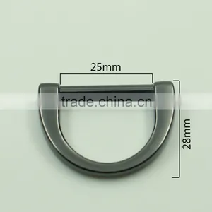 Custom Design Metal d Shape Metal Buckle for Bags thumbnail-2
