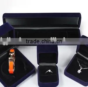 2015 Hot Sale Jewlery Set Box Jew Velvet Flannelette Flocking Custom thumbnail-1