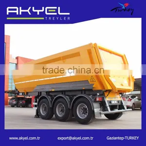 3 Axle 40-50 Ton Hardox Tipper Semi Trailer thumbnail-4