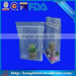 Transparent Square Bottom Bags/Side Torn Zipper Transparent Bag/Octagonal Sealed Transparent Bag thumbnail-2