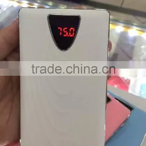 Creative Wave Shape Design Custom Laser Engraving Logo ABS Plastic Material LED Flash Lighting 20000mAh Power Bank Charger thumbnail-2