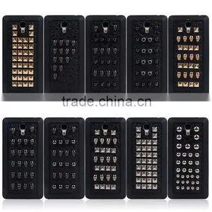 Silver Punk Pyramid Studded Style Studs Rivet Hard Back Case for MI 4 thumbnail-5