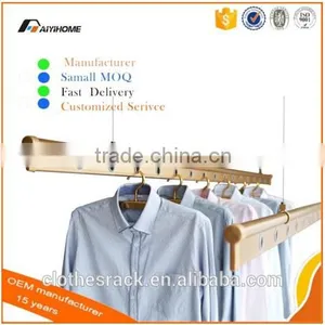 Balcony Semi-automatic Ceiling Clothes Dryer Rack Hand Lifting Clothes Airer thumbnail-2