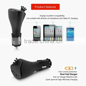 Multiple USB Car Charger 5v 2.1 a Usb Charger, Dual Usb Car Charger for Mobile Phone(C22) thumbnail-3
