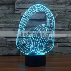 Amazing Magical Optical Illusion 3D LED Night Light USB Table Light Novelty Lighting Lamp Atmosphere Lights With Touch Botton thumbnail-4