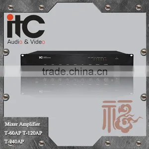 ITC AP Series 60W 120W 240W 2 Mic Input and 1 Line Input Mixer PA Amplifier 100 V thumbnail-2