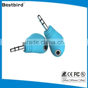 For IPod IPhone Headphone Splitter 3.5mm For Lovers 3.5mm Music Headphone Splitter thumbnail-4