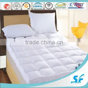 White Cotton Fabric Microfiber Thin Mattress Topper Bed Sheet thumbnail-3