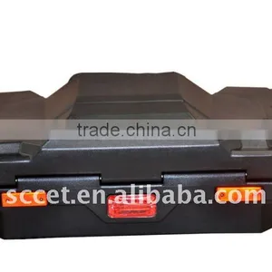 Black 91L Plastic ATV Rear Trunk With Backrest thumbnail-1