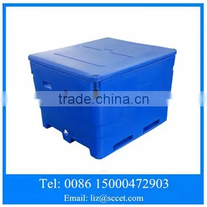 1000L Cold Storage Fish Container, Fish Cooler for Fish Storage by Rotomolded LLDPE Material thumbnail-1