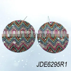55 MM Round Iron Sheet Earrings thumbnail-1