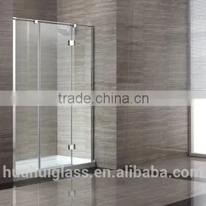 Straight Tempered Glass Pannel Corner Shower Door thumbnail-2