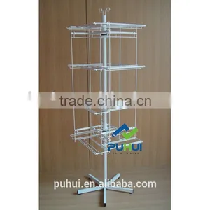 Space Saving Four Sides Floor Cups Display Stand for USA Market thumbnail-1