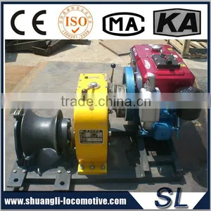 Gasoline Speedy Petrol 5 Tons Engine Powered Hoist Winch 5 Tons thumbnail-2