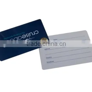 Double Plastic Luggage Tags for Airport Bag Hard Pvc Card Supplier's Choice thumbnail-3