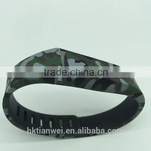 Camouflage Series Replacement Fitbit Flex Wireless Band Activity Bracelet Wristband With Clasp No Tracker thumbnail-1