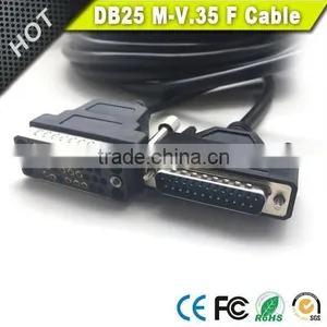 10FT DB25 Male to V35 Female DTE Cable in Black thumbnail-3