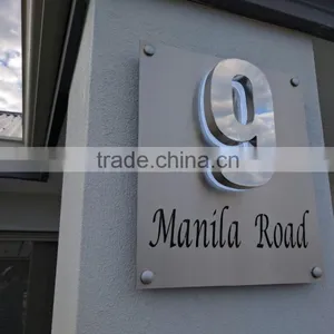 High Quality Anti-rust High Luminance Waterproof #304 Led Backlit Stainless Steel Letters and Number thumbnail-1