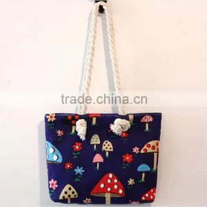 2016 Cotton Canvas Waterproof Canvas Beach Bag thumbnail-5