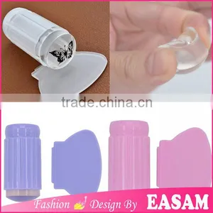 Hot Clear Nail Stamper,clear Jelly Nail Stamper,clear Transparent Nail Stamper Set With Scraper thumbnail-1