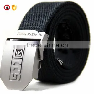100% Cotton Canvas Belt With Alloy Buckle thumbnail-1