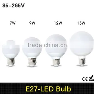 360 Degree SMD 5730 E27 7W 9W 12W 15W LED Ball Bulb AC110V - 220V LED Lamp Chandelier Light thumbnail-1