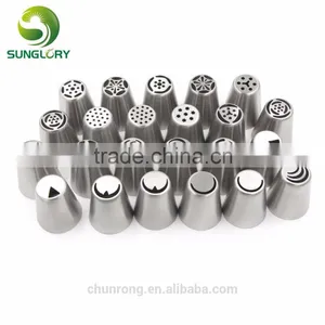 Hot Selling Stainless Steel Russian Tulip Nozzles Flower Icing Piping Tips Pastry Tubes Set thumbnail-3
