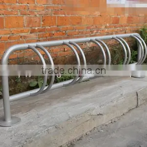 5 Bike Space Hot Dip Galvanized Metal Bicycle Stand Bike Parking Rack Bicycle Rack thumbnail-1
